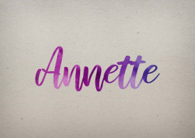 Annette Watercolor Name DP