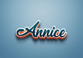Cursive Name DP: Annice