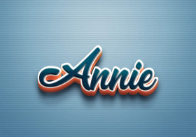 Cursive Name DP: Annie