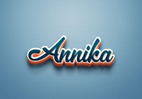 Cursive Name DP: Annika