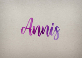 Annis Watercolor Name DP