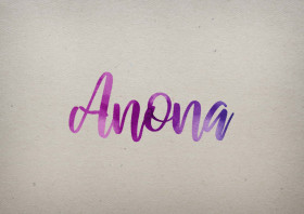 Anona Watercolor Name DP