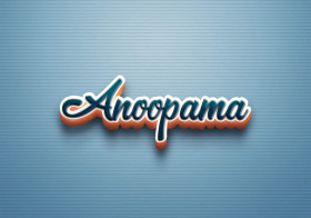 Cursive Name DP: Anoopama