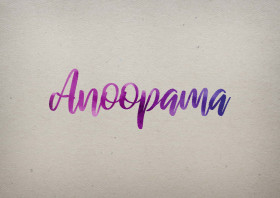 Anoopama Watercolor Name DP