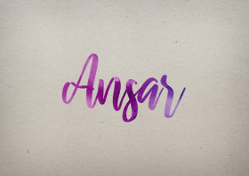 Ansar Watercolor Name DP