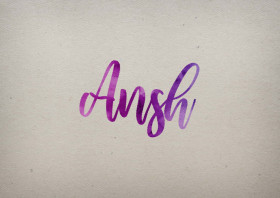 Ansh Watercolor Name DP