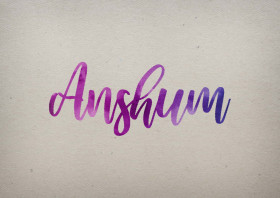 Anshum Watercolor Name DP
