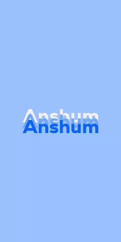 Name DP: Anshum