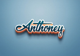 Cursive Name DP: Anthoney