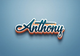 Cursive Name DP: Anthony