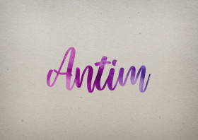 Antim Watercolor Name DP