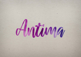 Antima Watercolor Name DP
