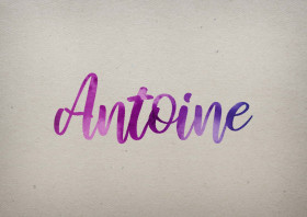Antoine Watercolor Name DP