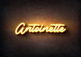 Glow Name Profile Picture for Antoinette