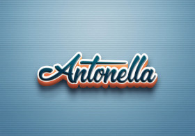 Cursive Name DP: Antonella