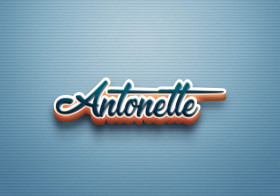 Cursive Name DP: Antonette