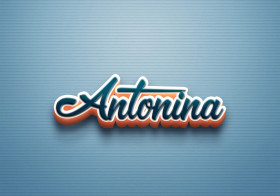 Cursive Name DP: Antonina