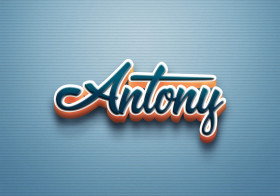 Cursive Name DP: Antony