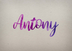 Antony Watercolor Name DP