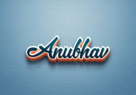 Cursive Name DP: Anubhav