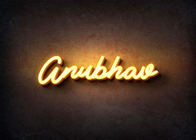 Glow Name Profile Picture for Anubhav