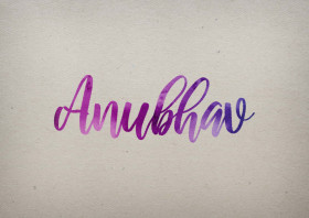 Anubhav Watercolor Name DP