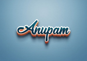 Cursive Name DP: Anupam