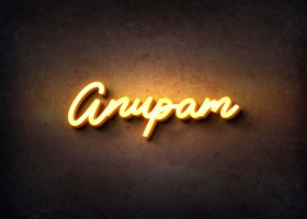 Glow Name Profile Picture for Anupam