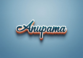 Cursive Name DP: Anupama
