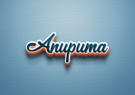 Cursive Name DP: Anupuma