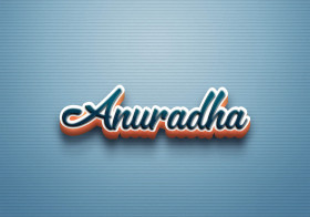 Cursive Name DP: Anuradha