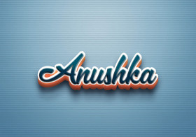 Cursive Name DP: Anushka