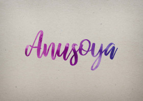 Anusoya Watercolor Name DP