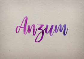 Anzum Watercolor Name DP