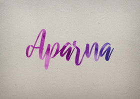 Aparna Watercolor Name DP