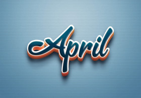 Cursive Name DP: April