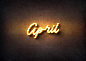 Glow Name Profile Picture for April