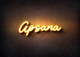 Glow Name Profile Picture for Apsana