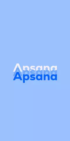 Name DP: Apsana