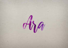 Ara Watercolor Name DP