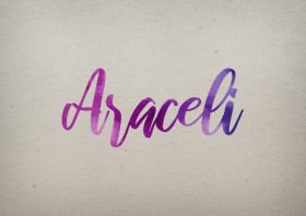 Araceli Watercolor Name DP