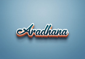 Cursive Name DP: Aradhana