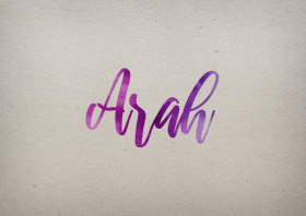 Arah Watercolor Name DP