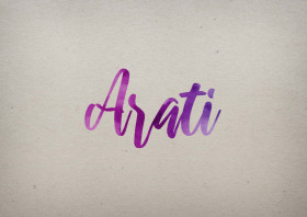Arati Watercolor Name DP