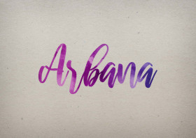 Arbana Watercolor Name DP