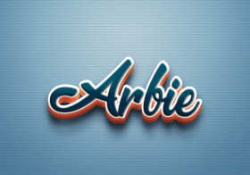 Cursive Name DP: Arbie