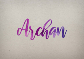 Archan Watercolor Name DP