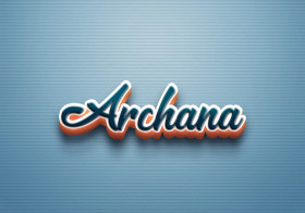 Cursive Name DP: Archana