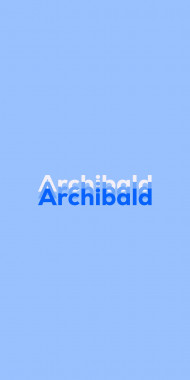 Name DP: Archibald