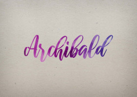 Archibald Watercolor Name DP